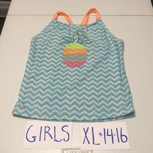 Cat & Jack Girl’s Swim Top XL, 14/16